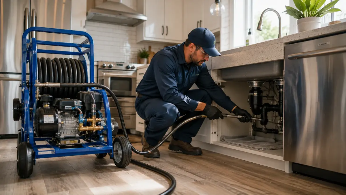 Kitchen Drain Hydro Jetting in Pine Mountain Club