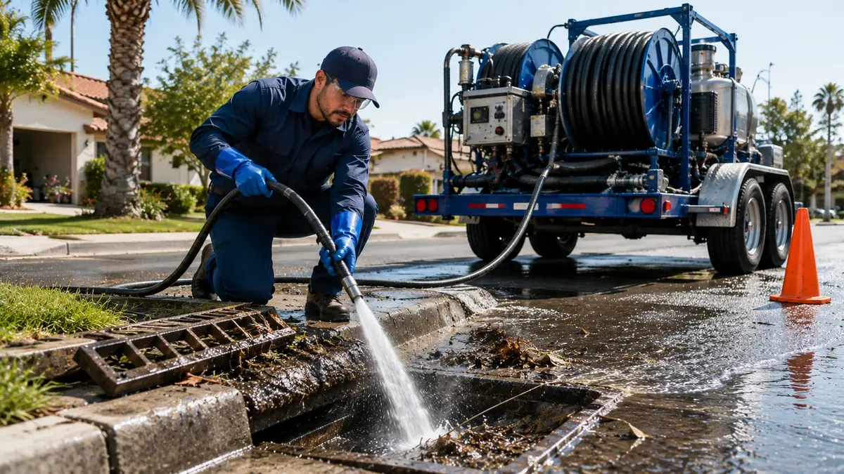 Storm Drain Hydro Jet Cleaning in Pine Mountain Club
